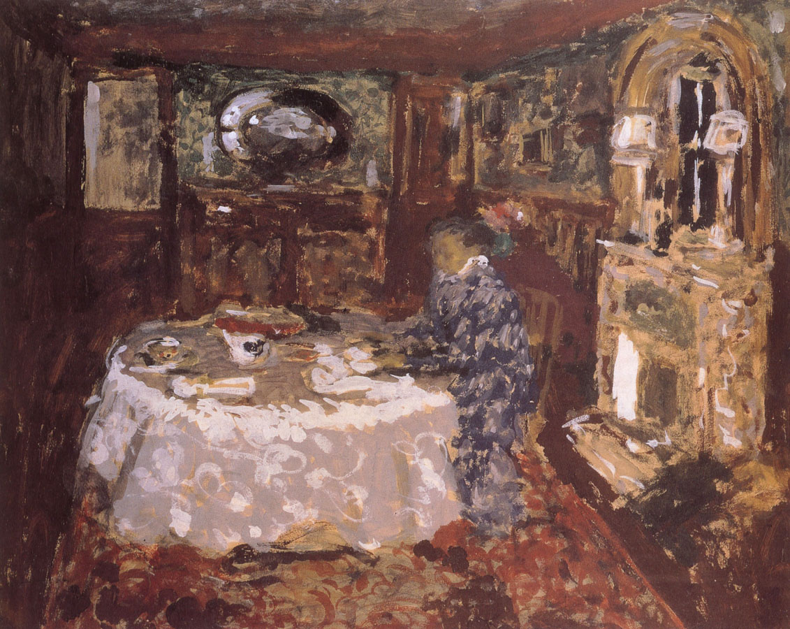 Edouard Vuillard Painter mother sitting at the table money